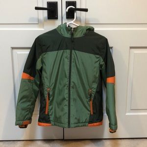 Land’s End kids hooded coat size medium 10-12